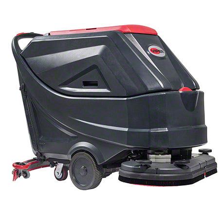 Viper AS6690T-312 26", 22-gallon, traction-drive, pad drivers, 33" squeegee assembly, 25-amp shelf charger, (4) 312 Ah AGM batteries, Scrubber