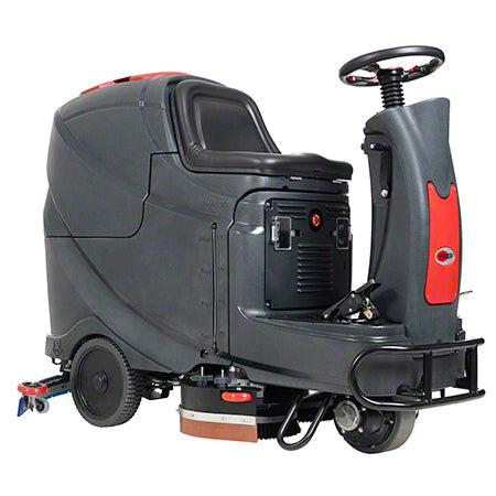 Viper AS850R-312 AS850R 32", 31-gal, ride on scrubber, pad drivers, brushes, 40" squeegee assembly, O/B charger, 312 Ah AGM batteries, Scrubber