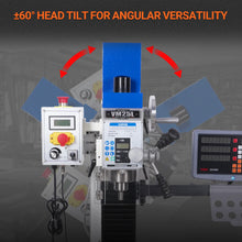 Load image into Gallery viewer, MechMaxx 1.5HP 7‘’x 27-1/2‘’ Benchtop Mini Mill Drill Machine, Variable Speed, R8 Spindle, Brushless Motor, 110V, Compact Milling Drilling Tool for Garage Shop, DIY Metalworking without Stand VM25LD