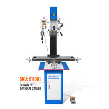 Load image into Gallery viewer, MechMaxx 8-1/4"x33'' Industrial Benchtop Mill Drill Machine Brushless Motor, Variable Speed, R8 Spindle, 2 HP, 110V, Compact Milling Drilling Tool for Garage Shop, DIY Metalworking without Stand VM32L