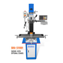 Load image into Gallery viewer, MechMaxx 8-1/4"x33'' Industrial Benchtop Mill Drill Machine with DRO, Variable Speed, Brushless Motor, R8 Spindle, 2 HP, 110V, Compact Milling Drilling Tool for Garage Shop, DIY Metalworking without S