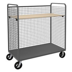 Durham W3ST-304868-1AS-8MR95 Wire Cart, 1 Adjustable Shelf, 30 X 48 X 68-9/16