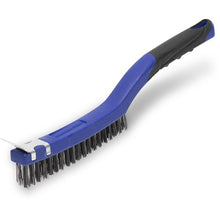 Load image into Gallery viewer, Marshalltown WB222 Long Handle Wire Brush w/ Scraper