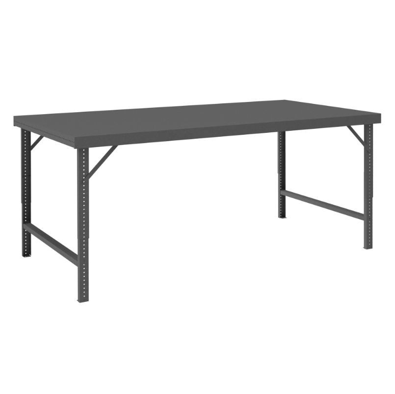 Durham WBF-3660-95 Folding Leg Workbench, Steel Top, 60 X 36