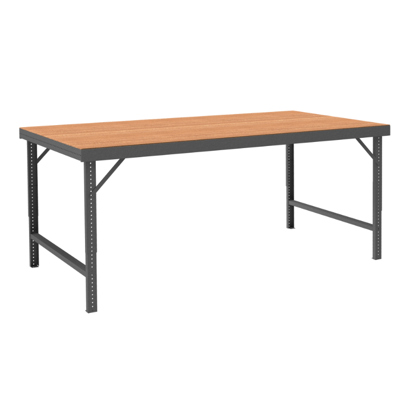 Durham WBF-TH-3696-95 Folding Leg Workbench, Tempered Hardboard Top, 96 X 36