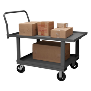 Durham WHPTLU24606MR95 Platform Truck, Adjustable Height, Lips Up, 2000 Lbs. Capacity, 24 X 60