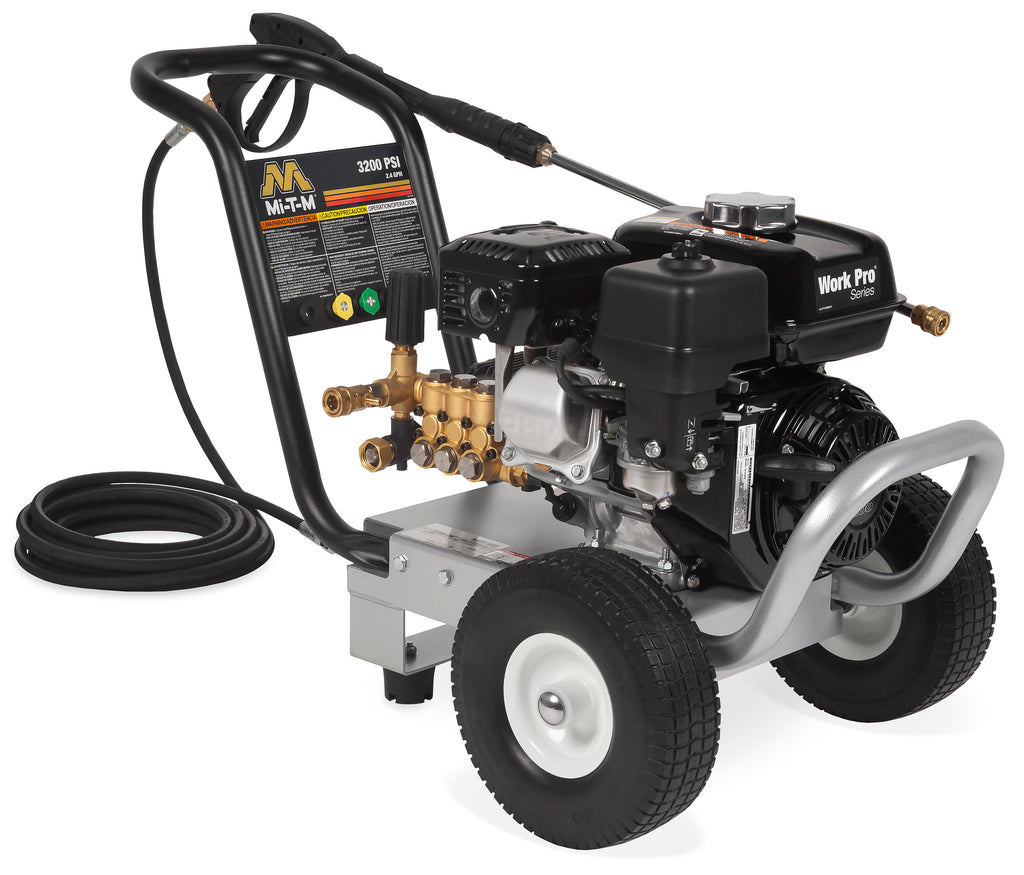 Mi-T-M Work Pro® (WP) Gasoline Series Power Washer - 3200 PSI @ 2.4 GPM, Direct Drive, Honda Engine