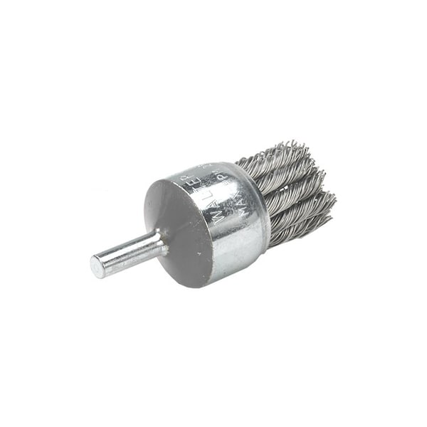 Walter Allsteel 1-1/8 In. Mtd End Brush Knot Twist