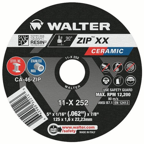 Walter Zip Xx Cut-Off Wheel 5'' X 1/16'' X 7/8'' T1