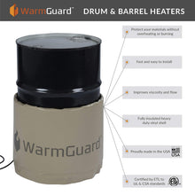 Load image into Gallery viewer, Drum Heater for 15 Gallon Drums, Preset 145°F, 120V