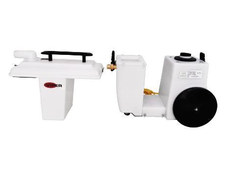 Viper 50000591 1-gallon portable spotting extractor, 10 ' vac. and sol. hoses, 4.0 " hand tool, built in wheels, Scrubber