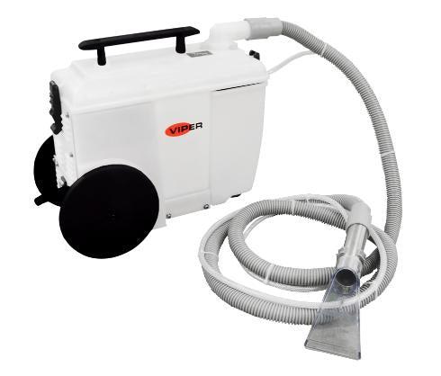 Viper 50000591 1-gallon portable spotting extractor, 10 ' vac. and sol. hoses, 4.0 " hand tool, built in wheels, Scrubber