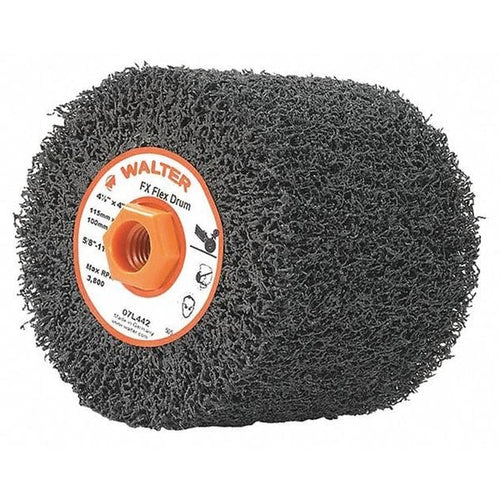 Walter Finishing Flex Drum, 4.5X4X5/8-11