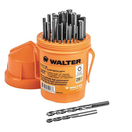Walter 29Pc. 118 Degrees Drill Bit Set