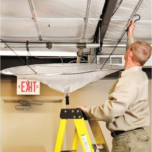 Spring-Open Leak Diverter, Clear, 5.33 lb.