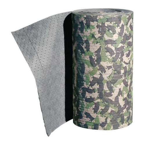 Sorbents, 47 gal, 32 in x 150 ft, Universal, Green, Polypropylene