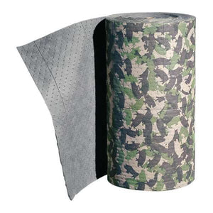 Sorbents, 47 gal, 32 in x 150 ft, Universal, Green, Polypropylene