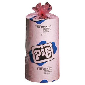 Sorbents, 40 gal, 30 in x 300 ft, Oil, White, Polypropylene