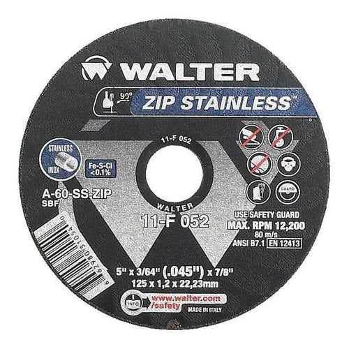 Walter Cut-Off Wheel, T1, 5X3/64X7/8