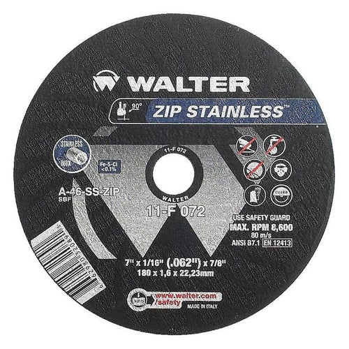 Walter Cut-Off Wheel, T1, 7X1/16X7/8