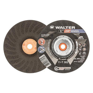Walter Depressed Center Cut-Off Wheel, Type 27, 0.0469 In Thick, Aluminum Oxide