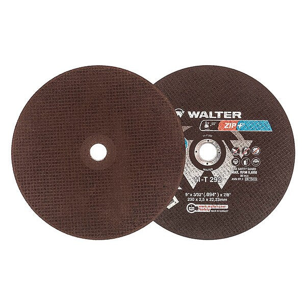 Walter Cut-Off Wheel, T1, 9X3/32X7/8