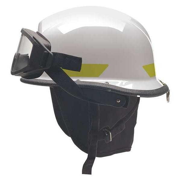 Bullard Fire Helmet, Quick Release 3-Point (White)