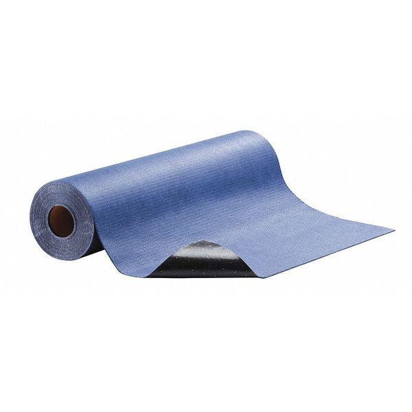 Sorbents, 5 gal, 32 in x 10 ft, Universal, Blue, Polyester, Polypropylene