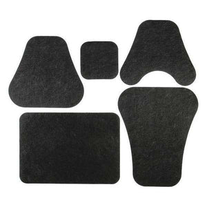 Black Decorative Needlepunch V Restroom Mat Bundle 18