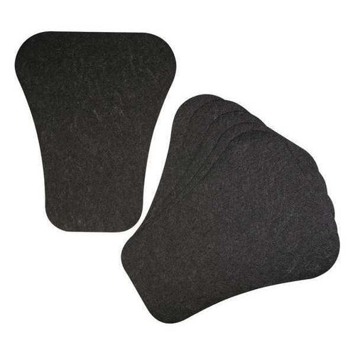 Black Decorative Needlepunch V Urinal Floor Mat 19