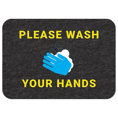 Wash Your Hands Floor Sign, PK4