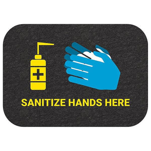 Hand Sanitizer Station Floor Sign, PK4
