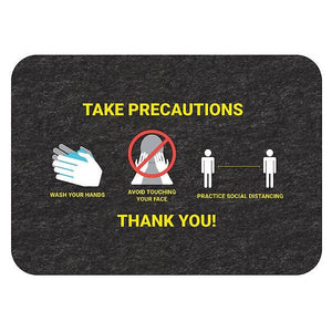 Health Precaution Floor Sign, PK4