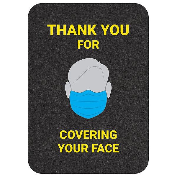 Cover Your Face Floor Sign, PK4