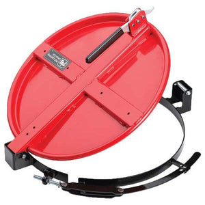 Fast Latching Drum Lid, Red, Steel, 30 gal