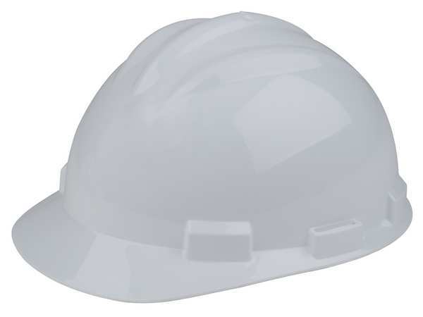 Bullard Front Brim Hard Hat, Type 1, Class E, Ratchet (4-Point) (White, Series 61)