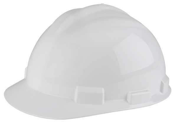 Bullard Front Brim Hard Hat, Type 1, Class E, Pinlock (4-Point) (White, Series 61)