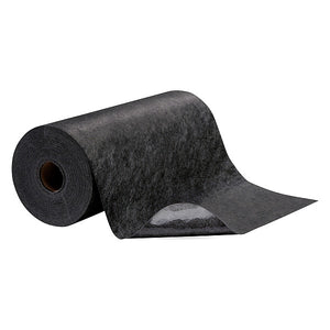 Sorbents, 5 gal, 24 in x 100 ft, Universal, Black, Polypropylene