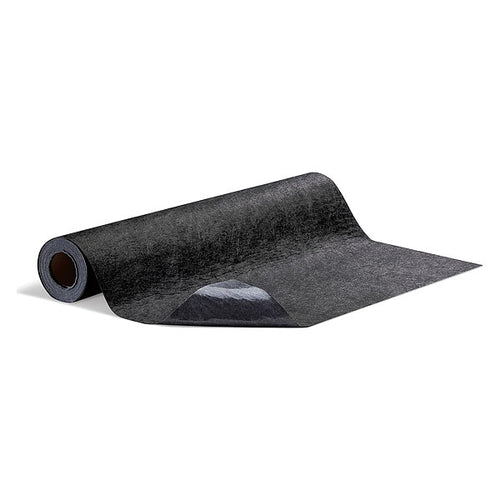 Sorbents, 2 gal, 3 ft x 25 ft, Universal, Black, Polypropylene