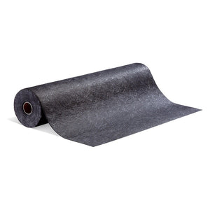 Sorbents, 10 gal, 48 in x 100 ft, Universal, Black, Polypropylene