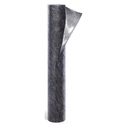 Sorbents, 5 gal, 48 in x 50 ft, Universal, Gray, Polypropylene