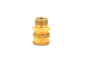 3/8" QC Brass Coupler x  M22 M 15mm Plug