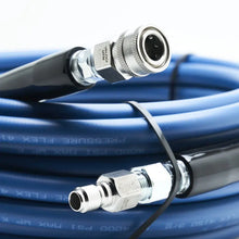 Load image into Gallery viewer, KobraJet Smooth Blue 75’ 4,000 PSI w/ SS Coupler &amp; Plug