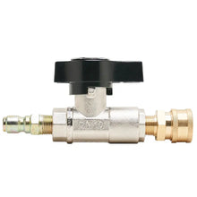 Load image into Gallery viewer, Veloci Plated 3/8&quot; Brass Ball Valve w/QC Installed