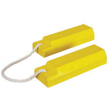 Load image into Gallery viewer, 12" Aviation Wheel Chocks for Small to Mid-Sized Aircraft, Roped Pair - AC3512-P