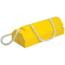 Load image into Gallery viewer, 20" Single Aviation Wheel Chock for Large Aircraft with Rubber Pad, 36" Locking Rope &amp; Handle — image 2 of 7