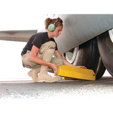 Load image into Gallery viewer, 20" Single Aviation Wheel Chock for Over-Sized Aircraft with 36" Locking Rope — image 4 of 7