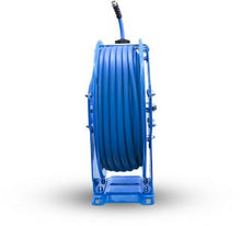 Load image into Gallery viewer, AG-Lite 100% Rubber 3/4" X 65' Water Hose XL Dual Arm 18 Gauge Retractable Reel.  3/4" Male and Female GHT Fittings.  500 PSI Burst Rating.  Includes 6' Lead In Hose and Nozzle