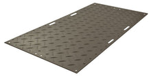 Load image into Gallery viewer, 4' x 8' AlturnaMAT® Ground Protection Mat, One Smooth Side, Hand Holes, 120 Ton Capacity, Black - AM48S1HH8
