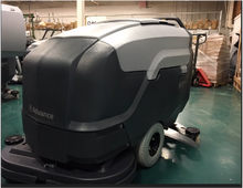 Load image into Gallery viewer, Refurbished Advance SC901 34D Six 330 Ah wet batteries, shelf charger and pad holders, Scrubber